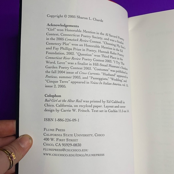 SIGNED Sharon L. Charde “Bad Girl At The Altar Rail” - Picture 6 of 7